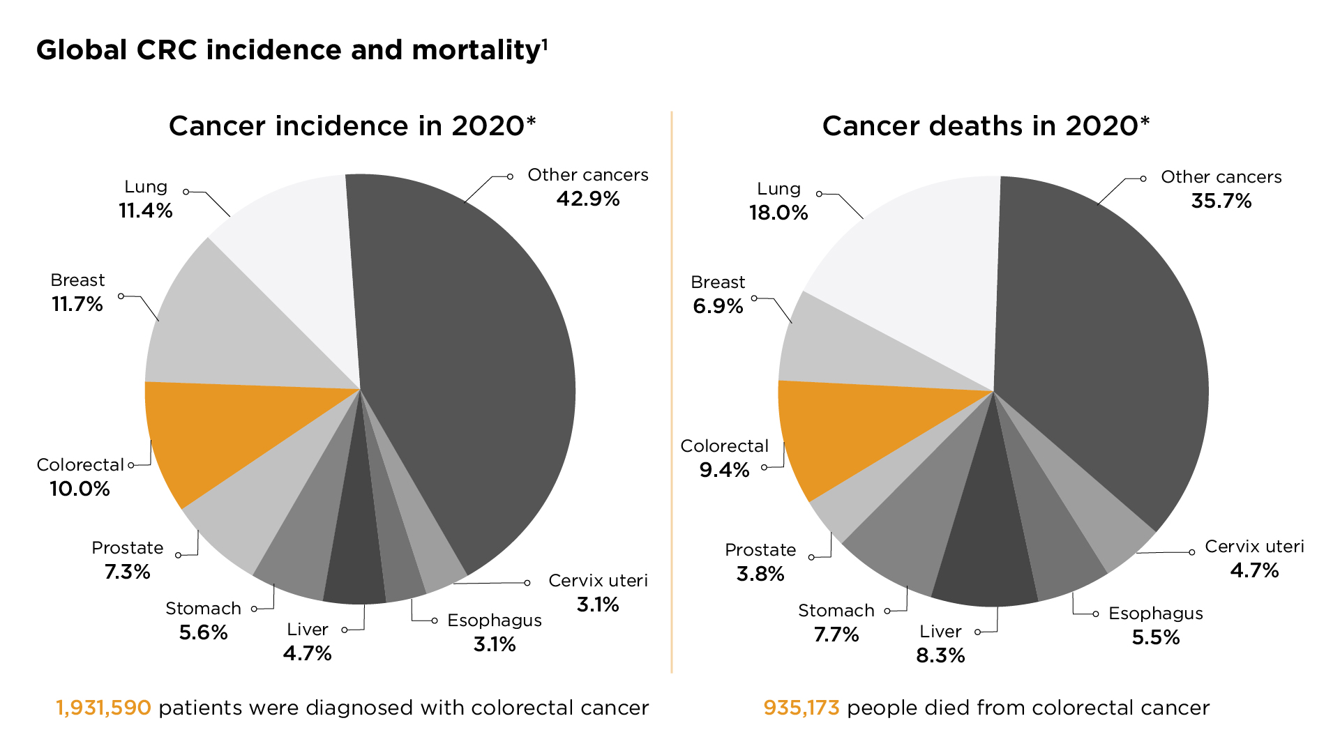 Colorectal Cancer In Focus InOncology Boehringer Ingelheim   Global CRC Incidence And Mortality 01 